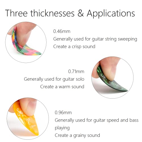 Celluloid Guitar Picks 24 Pack With Metal Box Includes Thin, Medium, Heavy Picks, For Acoustic Guitar Electric Guitar Ukulele #TOP2
