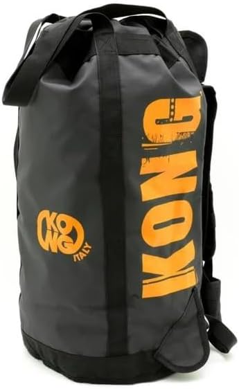 Kong Italy OMNIBAG Heavy-Duty Equipment and Rope Carrying Bag with Concealable Shoulder Straps, 60L Expandable Capacity, Reinforced PVC Construction with Removable Lumbar Support and Side Access