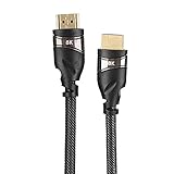 Jectse Hochleistungs 8K-Kabel mit 24K-Goldverschluss für eine Atemberaubende Bildqualität auf Großen Bildschirmen (1,5 m)