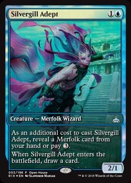 Magic: The Gathering - Silvergill Adept - 053/195 - Open House Promo - Rivals Ixalan