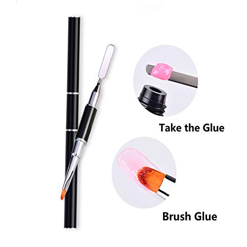 tao pipe Dual Ended Polygel Pinsel Brush Picker Nagel Pinseln Gel dual Uv Poly Gel Nail Brush Nageldesign Zubehoer Nagel… – Bild 5