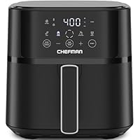 6QT Chefman Compact Air Fryer with 4 Presets & Touchscreen Controls only .99: eDeal Info