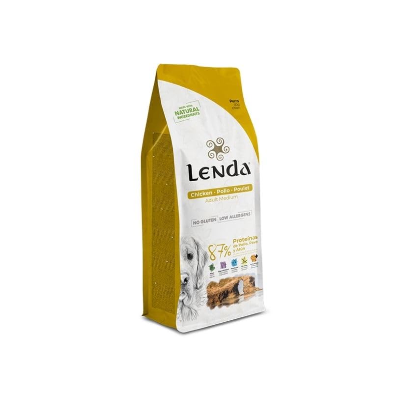 Lenda Chicken 12 kg – Karma sucha dla psów z kurczakiem – Chondroprotektory Probiotyki Olej z łososia – Wszystkie rasy – 1 szt.