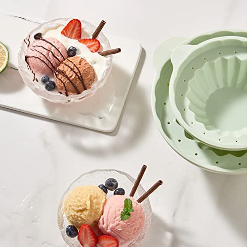 Molde de silicona para cubos y bowls de hielo grande miniatura 3