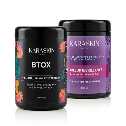 Pack duo Karaskin btox répare les cheveux abîmés par les colorations