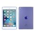 Produktbild wortek Designer High Quality TPU Silikon - Case für Apple iPad Mini 4 Schutz Hülle Blau (iPad Mini 4 - Modell 2015)