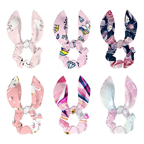 Chouchous écailles de sirène cheveux épais élastique nœud femme fille lot de 6
