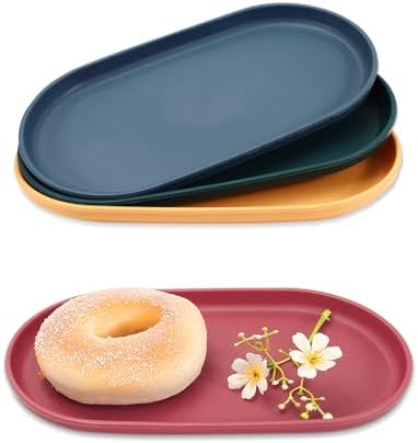 Yarlung Fast-Food-Tabletts – 12 Stück, 34x26 Cm, Kunststoff, Rutschfest, Schwarz