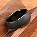 Concept Knight Black Tungsten Carbide Rings for Men Women 8mm Men's Wedding Bands Frosted Polished Fashionable and Comfortable Suitable for Daily Party Anniversary (8mm black, 10)