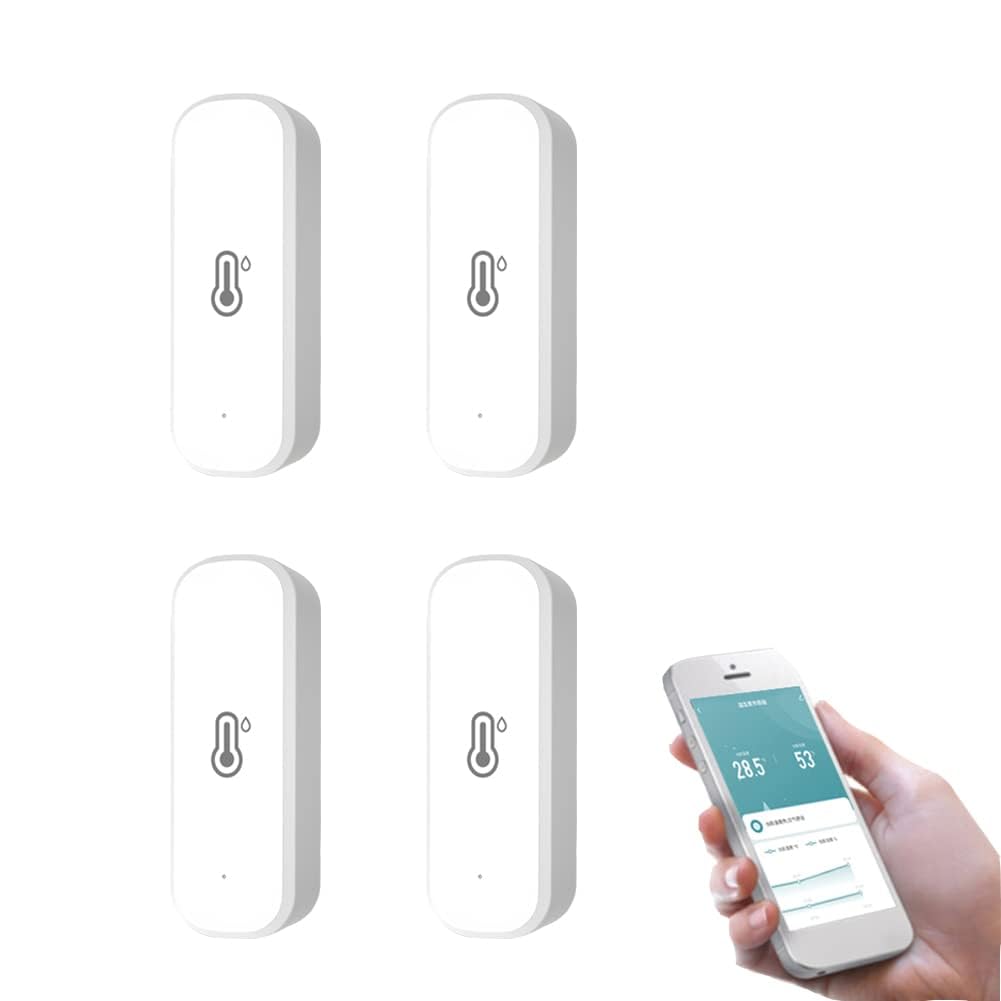 Czujnik termometru higrometru, WiFi i Zigbee Tuya, inteligentny bezprzewodowy czujnik temperatury i wilgotności wewnątrz, z pilotem Tuya powiadomienie aplikacji Tuya, alert powiadamiania o