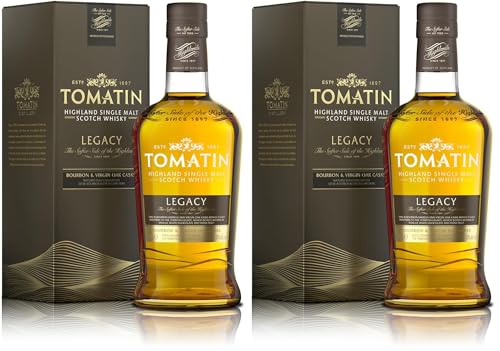 Tomatin Highland Single Malt Scotch Whisky 70 cl (Lot de 2)