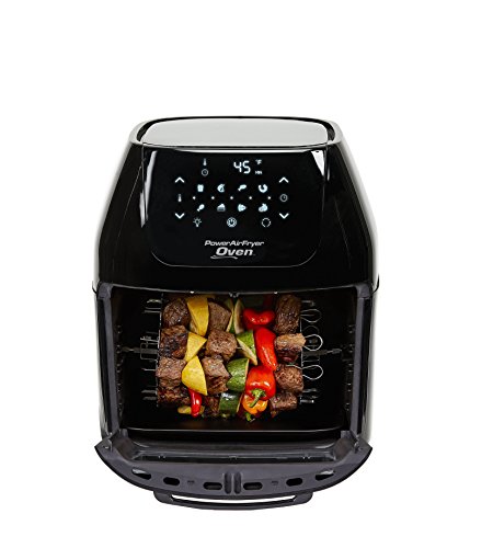 PowerXL Air Fryer Pro, Crisp, Cook, Rotisserie, Dehydrate; 7-in-1 Cooking Features; Deluxe Air Frying Accessories; 3 Recipe Books (8 QT Black) - Thumbnail 2