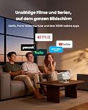 Projektor Netflix Ready, projektor jasności JBL Dual 8 W Dolby Audio, automatyczne ustawianie ostrości i Keystone, WiFi i Bluetooth, Yaber L2 Plus 150 cali, projektor kina domowego, Native 1080p