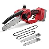 Mini Chainsaw for Milwaukee 18V Battery, Auto-Oiler, 8-Inch...