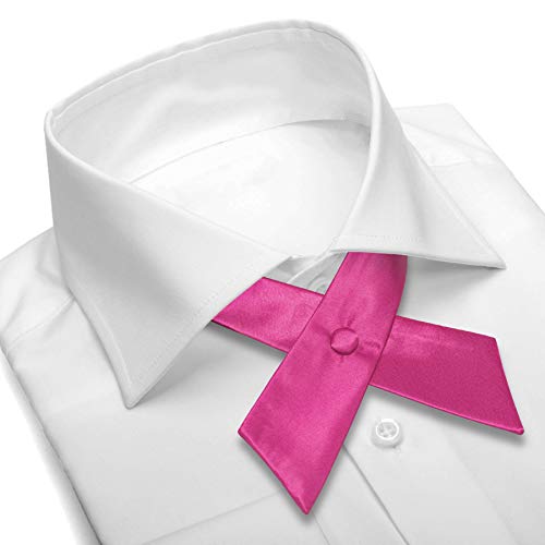 Image of Women's or Men's Crossover Neck Tie Solid Color Continental Tie