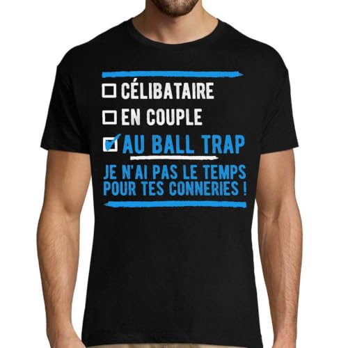 T-Shirt Homme Ball Trap 1 imprimé en France en coton