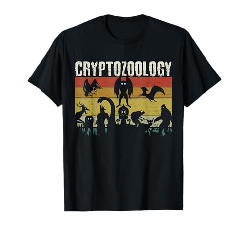 Cute Cryptid Monsters Bigfoot Mothman Dogman Cryptozoology T-Shirt