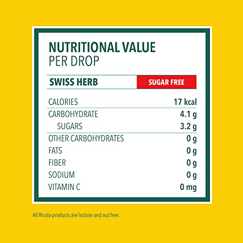 Ricola Sugar Free Swiss Herb Herbal Cough Suppressant Throat Drops | Naturally Soothing Long-Lasting Relief -19 Count (Pack Of 4) Bags #TOP5