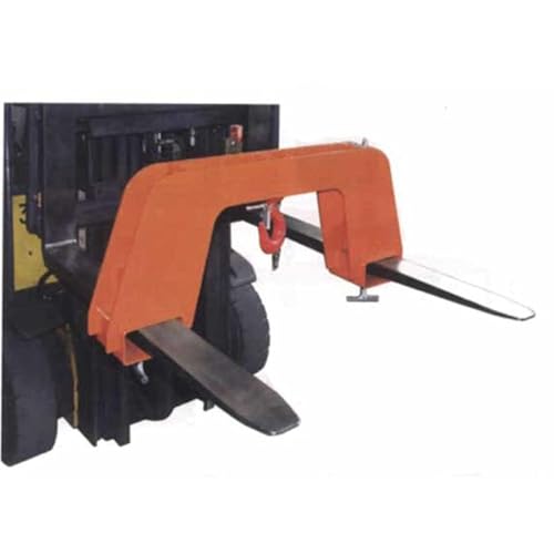 Gancio di carico per forche carrello elevatore Kg.4000 per sollevare e movimentare carichi fusti su sollevatori muletti NMK40F