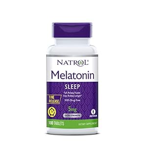 Natrol Melatonin Time Release Tablets, Helps You Fall Asleep Faster, Stay Asleep Longer, Faster Absorption, Vegetarian…