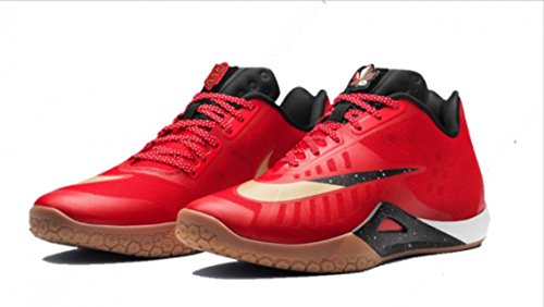 Nike Hyperlive Lmtd, Scarpe da Basket Uomo, Multicolore (Multicolore-Rojo/Dorado/Negro (Unvrsty Red/Mtllc Gld-Blk-SL-), 45