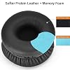 HD V8 V10 V12 defean Replacement Ear Pads Ear Cushion Cover Compatible with Sol Republic Tracks HD V8 V10 V12 On-Ear Wired Headphone, Softer Leather,High-Density Noise Cancelling Foam (Black)