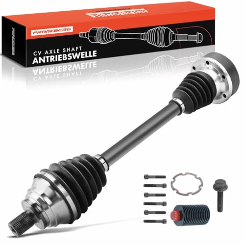 Frankberg Joint Kit Drive Shaft CV Joint Kit Mitout ABS Ring Front Left Compatible with A3 8P1 Golf VI 5K1 Pas.sat 362 Tou.ran 5T1 Oct.avia II 1Z3 Leon 1P1 Cad.dy III MPV Replace# 1K0407271JA