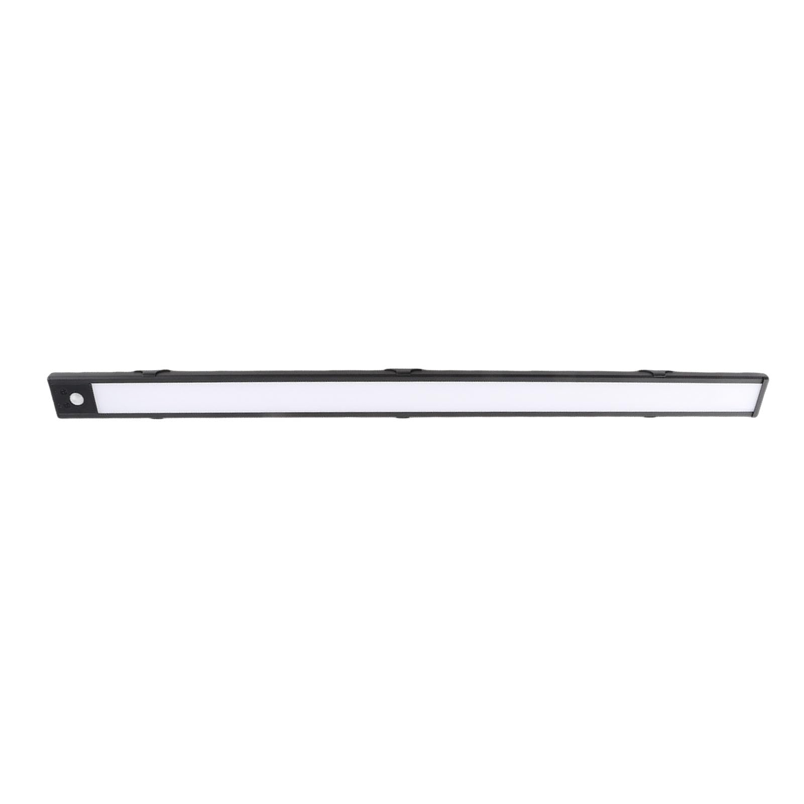Barra luminosa a LED con sensore di movimento, lampada da armadio ricaricabile ultra sottile per corridoio, nero, 23,6 pollici