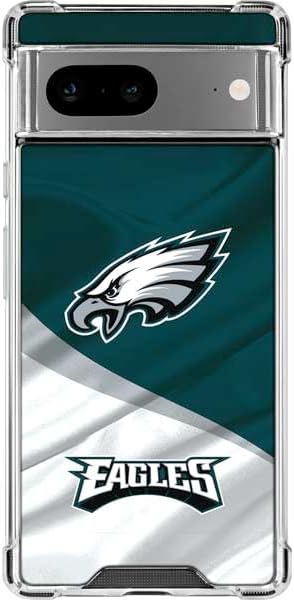 Skinit Clear Phone Case Compatible with Google Pixel 8 - Officially Licensed NFL Philadelphia Eagles Super Bowl LIX Champions Design