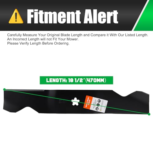 Image of Grasscool 54 inch Deck Husqvarna Mower Blades Replacement 187256 532187256 | Fits Z254F Z254 MZ54 RZ5424 RZ5426 YTH24V54 LGT2654 LGT2554 Zero Turn Lawn Tractor,Balanced Durable Thick Bagger Sharp Cuts