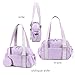 CAMTOP Mini Gym Bag for Women, Small Gym Tote Bag Puffy Quilted Sports Duffel Bag with Wet Compartment and Coin Purse Duffel Bags Dance Yoga Workout Bag for Gifts (Fashional Purple, Mini-12.6