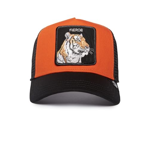 Image of Goorin Bros. Trucker Hat for Men and Women, Orange (The Fierce Tiger), One Size