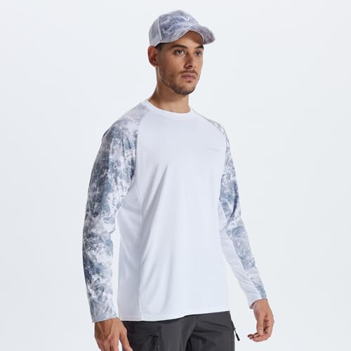 LOOGU Men's UPF 50+ UV Sun Protection SPF Rash Guard Lightweight Long Sleeve Shirts Outdoor for Fishing Hiking Swimming Running - image 2