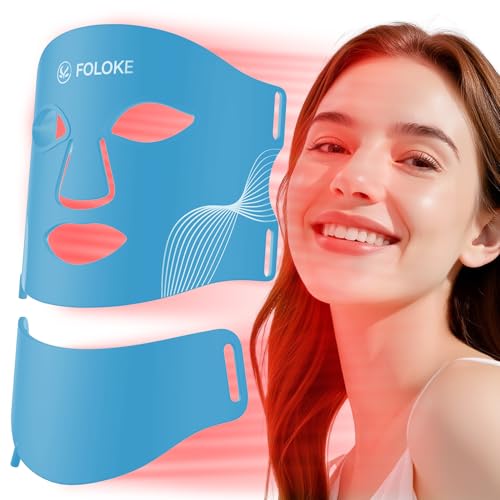 LED Light Therapy Mask Skin Care Mask,Cordless LED Face Mask face, LED Red 630±5nm & NIR 830nm Wavelength for Home Use black yellow