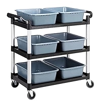 3 Tier Rolling Cart Utility Cart with Wheels Heavy Duty,Commercial Grade  Storage Cart Premium Organization Cart,Mobile Shelving Unit Service Cart  for Kitchen Bar Restaurant : Amazon.co.uk: Home & Kitchen