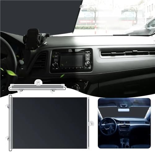 Parasol para coche y cortinas protectoras solares con cubierta retráctil universal 7