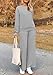 PRETTYGARDEN Womens 2025 Fall 2 Piece Outfits Long Sleeve Pullover Tops Wide Leg Pants Matching Lounge Sets Fashion Clothing (Light Grey,X-Large)