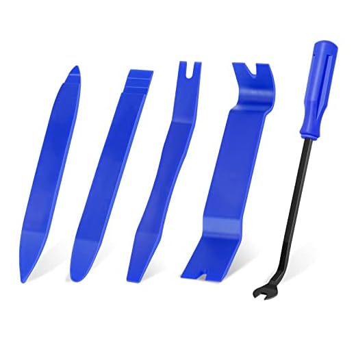 Auto Trim Removal Tool Set, 5pcs Plastic Pry Tool Kit, Auto Trim Tool, Prying Tool, Car Door Panel Clip Revmoal Tool, Fasteners Remover