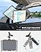 woleyi Sun Visor Car Tablet Holder, Visor Clip Tablet Mount for Car, 360° Rotation Universal Steering Wheel Tablets Clamp with 1/4'' Screw for iPad Pro Air Mini, Phone, Switch, 4.7-13