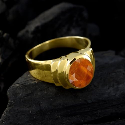Image of 55Carat Choose Your Color Natural Birthstones 18 K Gold Plated Ring Bold Statement Jewellery Sizes 4-13