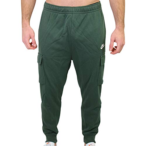 Nike Herren NSW Club Fleece Cargohose Dunkelgrün L