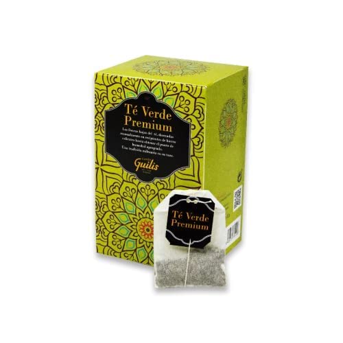 CAFES GUILIS DESDE 1928 AMANTES DEL CAFE Premium-Tees aus aller Welt 6er-Pack Teesorten Roter Tee Pu-Erh, Grüner Tee, Grüner Tee Minze, Weißer Tee, Schwarzer Tee, Grüner Tee Vanille.