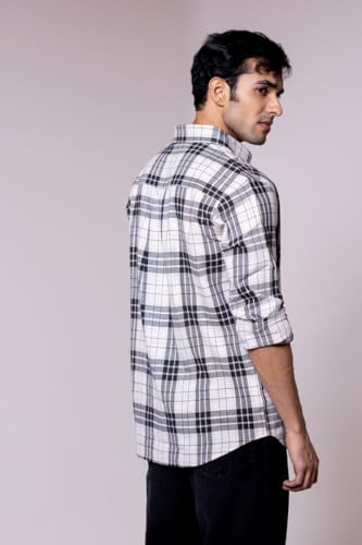 Image of Men's Regular Fit Reversible Checkered Shirt