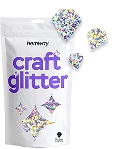 Hemway Diamantform Bastelglitzer silber holografisch 50g