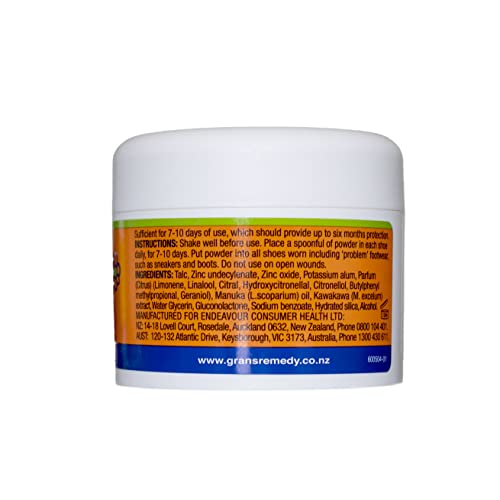 Gran's Remedy Natural Shoe Deodorizer And Foot Odor Eliminator Powder For Men, Women, And Kids, Absorb Sweat And Moisture, Neutralize Smelly Odors, Scented #TOP1