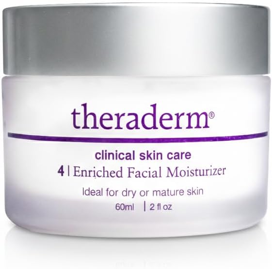Theraderm Enriched Facial Moisturizer – Deep Hydrating Face Cream for Dry & Mature Skin, Professional Moisturizing Cream for Smoother, Firmer-Looking Skin, 2 oz