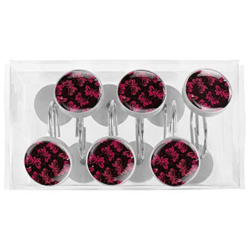 Crochets rideau de douche acier inoxydable robustes et raffinés