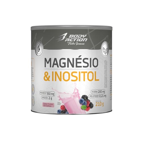 Magnesio e Inositol 210g Sabor Berry Bodyaction