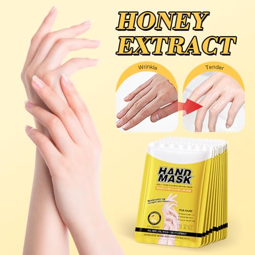 5 Arten Handmasken Set – Lavendel, Rose, Ziegenmilch Mit Niacinamid, Aloe Vera Und Honig, 5 Stück, Intensive Feuchtigkeitspflege Für Sehr Trockene Haut, Für Männer & Frauen Hand Skin Care Masks