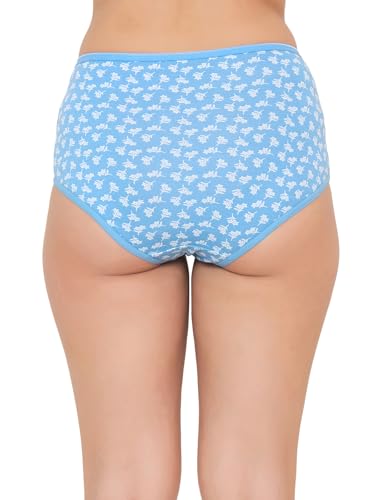 Image of Clovia Women's Pack of 3 Cotton High Waist Outer Elastic Hipster Panty